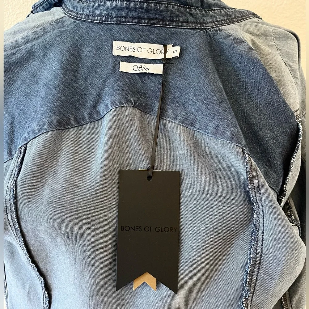 Bones of Glory Western Shirt, NWT - Picture 2 of 6